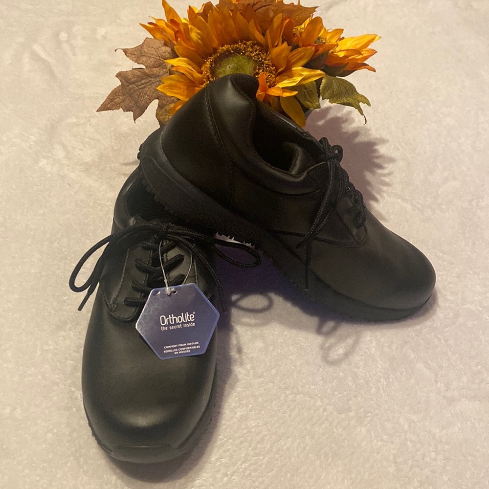 NWT PROPET ORTHOLITE Mens Size 8 X 3E (Wide) Black Shoes